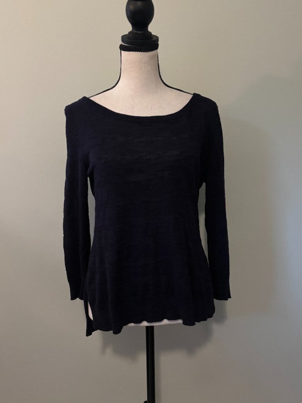 Clearance Banana Republic Navy Linen Boatneck Sweater S Like New